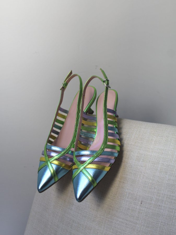 Anna F, Slingback laminata