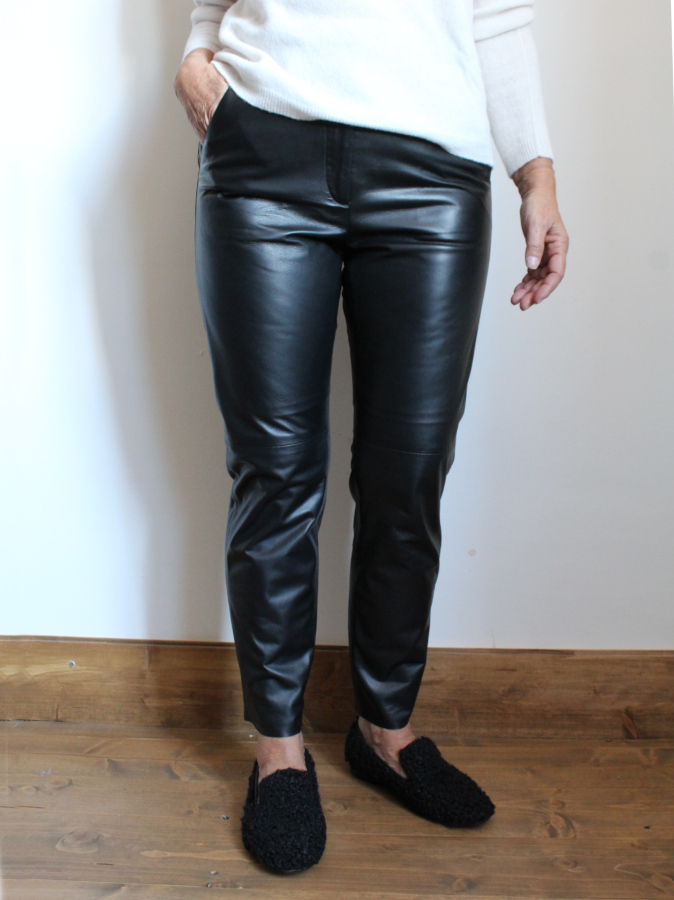 Pantalone in pelle